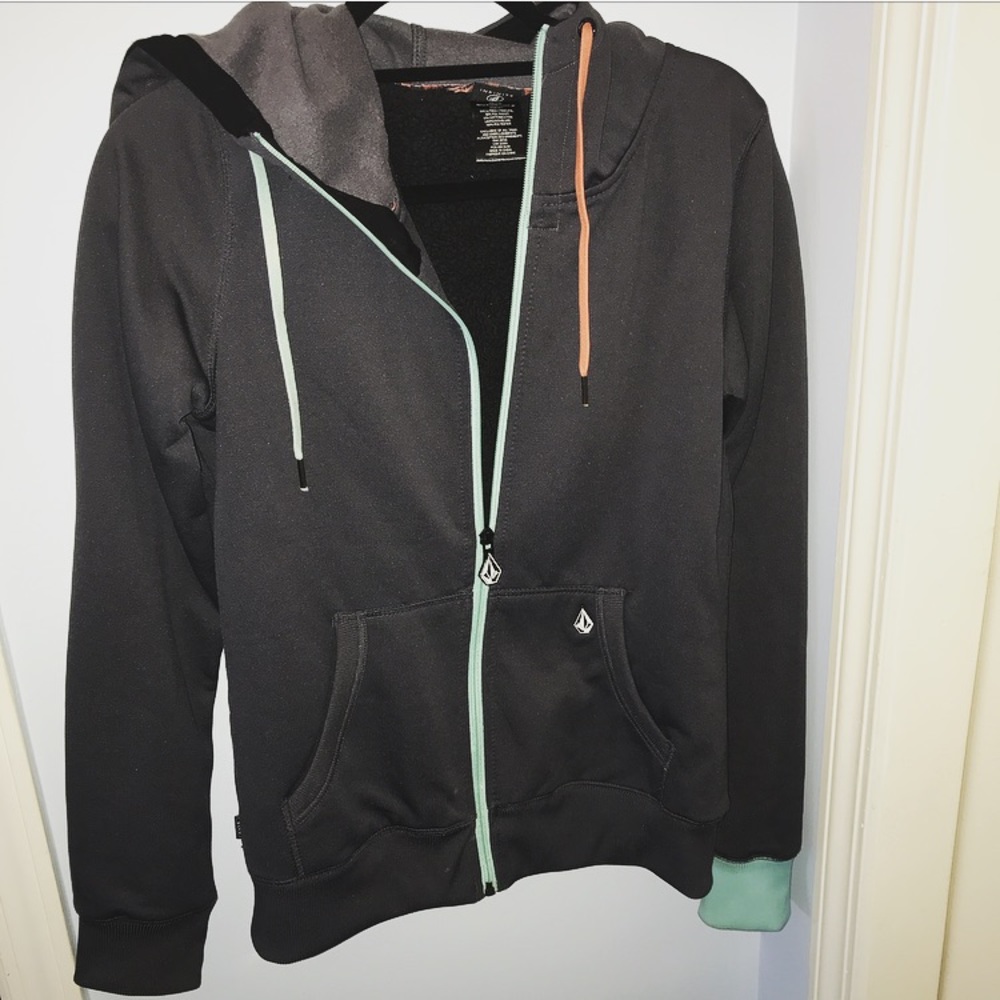 Volcom Sherpa Fleece Zip Up Hoodie